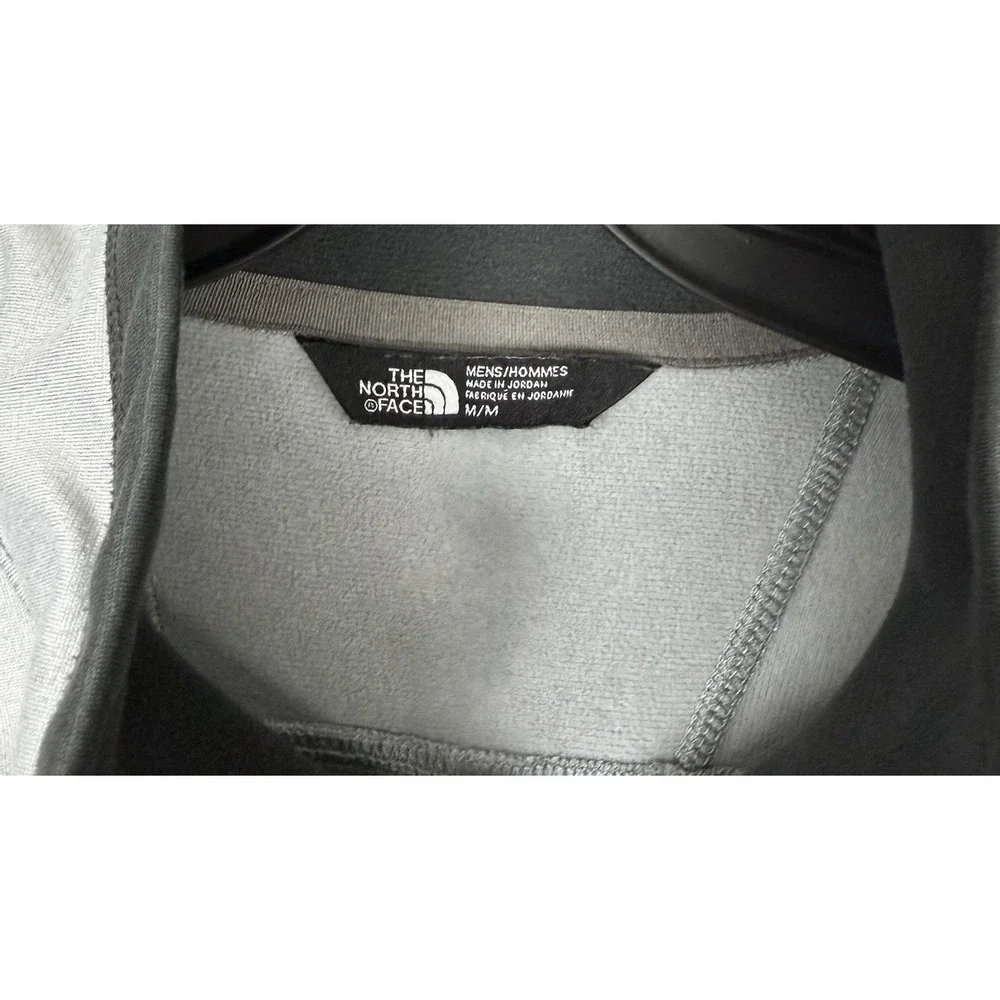 The North Face TKA 100 Glacier 1/4 Zip Pullover Mens‎ Medium Gray Black Gorpcore